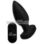 Анальная пробка с вибрацией Ass Thumpers The Taper 10X Smooth Vibrating Anal Plug, черная - Фото №1