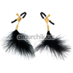 Зажимы для сосков Virgite Nipple Clamps Jewels Mod. 27, золотые - Фото №1
