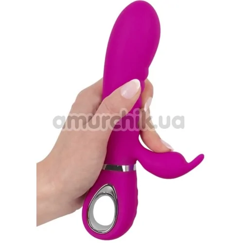 Вибратор XouXou Super Soft Silicone Rabbit Vibrator, розовый