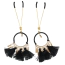Зажимы для сосков Virgite Nipple Clamps Jewels Mod. 5, золотые - Фото №1