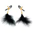 Зажимы для сосков Virgite Nipple Clamps Jewels Mod. 27, золотые - Фото №1