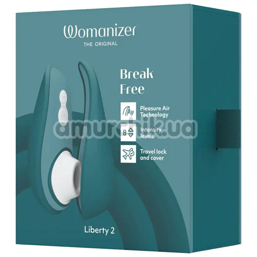 Симулятор орального сексу для жінок Womanizer Liberty 2, зелений