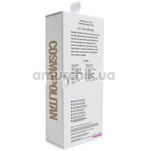 Вибратор для точки G Cosmopolitan Bendable Love, фиолетовый