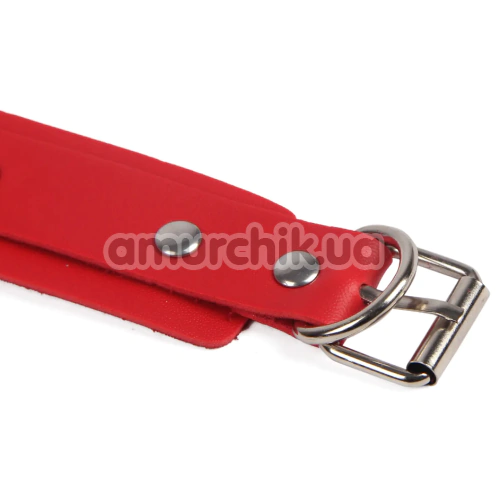 Гартеры с фиксаторами для рук Star Night BDSM Garter Belt With Handcuffs And Restraints, красные