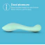 Фалоімітатор So Divine Discreet Silicone G-spot Dildo, бірюзовий - Фото №10