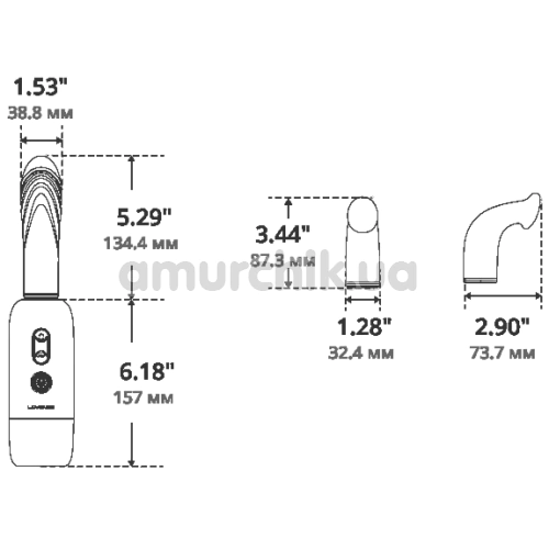 Секс-машина Lovense Spinel, розово-голубая