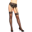 Комплект JSY Sexy Lingerie 7751, черный: чулки + пояс + трусики-стринги - Фото №1