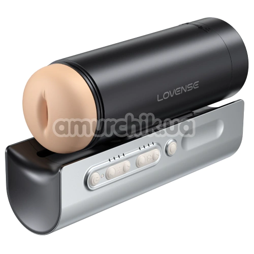 Мастурбатор з поштовхами Lovense Solace Pro, чорний