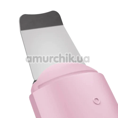 Мікрострумовий скрабер для шкіри обличчя Geske MicroCurrent Skin Scrubber & Blackhead Remover 9 in 1, світло-рожевий
