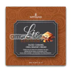 Крем для минета Sensuva Lic-O-Licious Throat Coating Oral Delight Cream Salted Caramel - соленая карамель, 6 мл - Фото №1