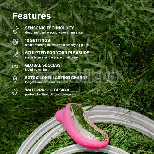 Симулятор орального секса для женщин Lelo Sona Cerise 2 (Лело Сона Церис 2), розовый