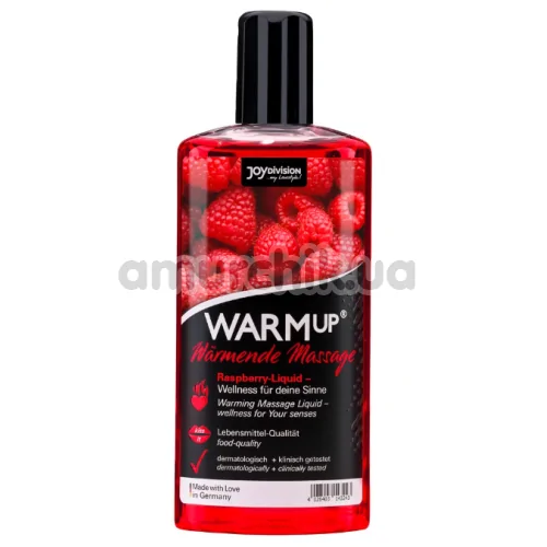 Массажное масло Warmup Raspberry с согревающим эффектом - Фото №1