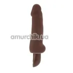 Вибратор Pure Skin Stud коричневый - Фото №1