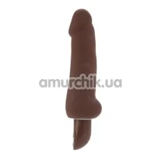 Вибратор Pure Skin Stud коричневый - Фото №1