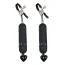 Зажимы для сосков с вибрацией Bad Kitty Vibrating Nipple Clamps с подвеской, черные - Фото №1
