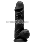 Фалоімітатор Silexd Premium Silicone Dildo Model 4 Size 8.5, чорний - Фото №1