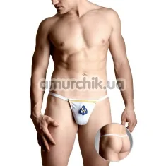 Трусы-стринги мужские Mens Thongs 4489, белые - Фото №1
