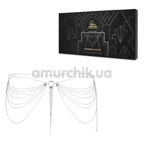 Прикраса для тіла Bijoux Indiscrets The Magnifique Collection Waist Chain, срібна