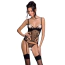Комплект Passion Free Your Senses Lovelia Corset, черный: корсет + трусики-стринги - Фото №1