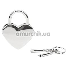 Набор из 2 замков с ключами Liebe Seele Heart-Shaped Lock, серебряный - Фото №1