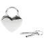 Набор из 2 замков с ключами Liebe Seele Heart-Shaped Lock, серебряный - Фото №1