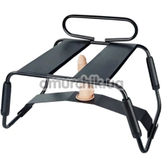 Стілець для сексу з фалоімітатором Roomfun Sex Assist Chair With Dildo L, чорний - Фото №1