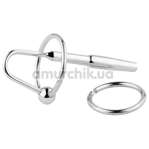 Уретральная вставка Metal Penis Plug No. 04, серебряная