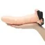 Порожній страпон з вібрацією Kinx The Extender Plus Vibrating Hollow Strap-On 8, тілесний - Фото №6