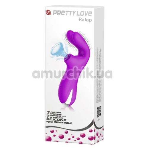 Симулятор орального секса для женщин Pretty Love Ralap, фиолетовый
