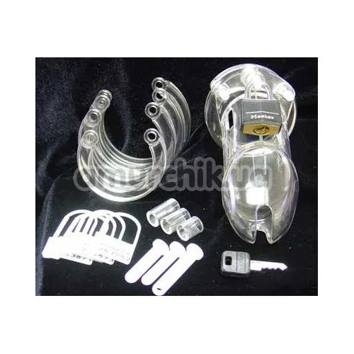 Пояс вірності CB-6000S Male Chastity Device, прозорий