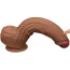 Фаллоимитатор Sliding-Skin Dual Layer Dong King Sized 12, светло-коричневый - Фото №12