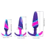 Набор из 3 анальных пробок Colorful Anal Plug, разноцветный - Фото №8