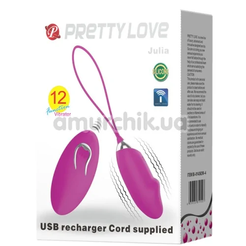 Виброяйцо Pretty Love Julia, фиолетовое