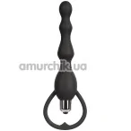 Анальний ланцюжок з вібрацією Black Mont 5.1, чорний - Фото №1