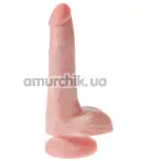 Фалоімітатор King Cock 6 Cock With Balls, тілесний - Фото №1