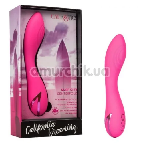 Вибратор для точки G California Dreaming Surf City Centerfold, розовый