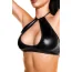 Комплект Glossy Wetlook Fetish Lingerie Brianna Set чорний: міні-спідниця + топ - Фото №4