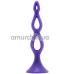 Анальная пробка Booty Call Silicone Triple Probe, фиолетовая - Фото №1