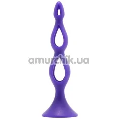 Анальная пробка Booty Call Silicone Triple Probe, фиолетовая - Фото №1
