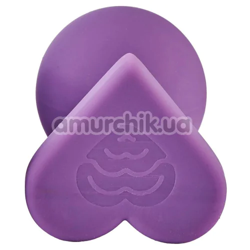 Анальная пробка Love Signal Heart Plug Large, фиолетовая