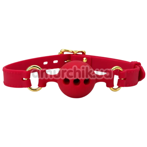 Кляп DS Fetish Silicone Smooth Ball Gag S, красный