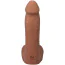 Фаллоимитатор Doc Johnson The Realistic Cock With Balls 7, светло-коричневый - Фото №2