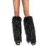 Гетри Furry Lurex Leg Warmers, чорні