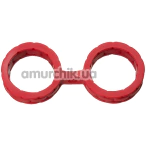Наручники Japanese Style Bondage Platinum Silicone Cuffs Large, червоні - Фото №1
