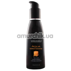 Оральний лубрикант Wicked Aqua Salted Caramel - солона карамель, 120 мл - Фото №1