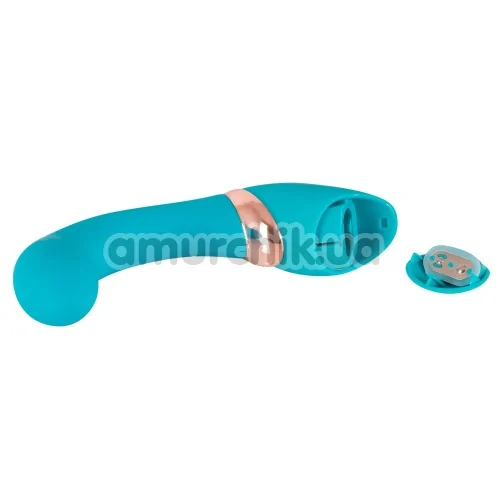 Вибратор для точки G Julie Lovetoys, бирюзовый