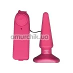 Анальная пробка с вибрацией Funky Vibrating Buttplug, розовая - Фото №1