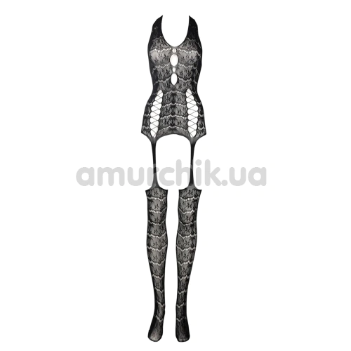 Комбинезон Le Desir Amour Opaque Bodystocking With Suspender, черный