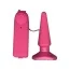 Анальная пробка с вибрацией Funky Vibrating Buttplug, розовая - Фото №1