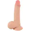 Фаллоимитатор Nature Skin Dildo With Movable Skin 19 см, телесный - Фото №1